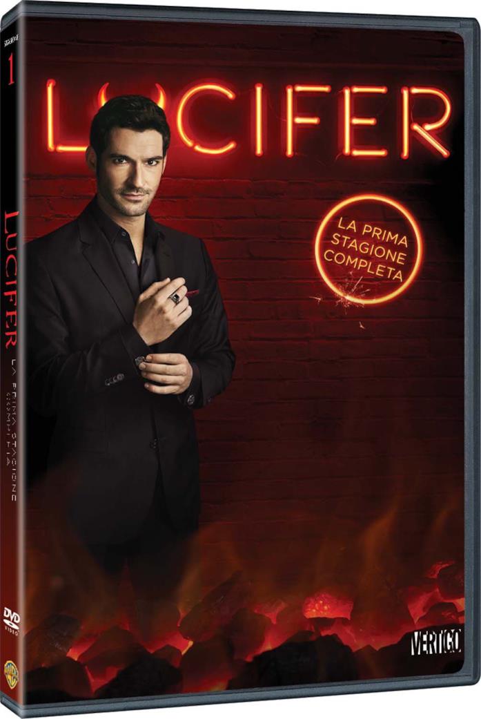 Cofanetto DVD di Lucifer - Stagione 1 Tom Ellis nella copertina del cofanetto DVD di Lucifer
