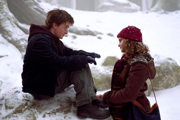Harry e Hermione nella neve