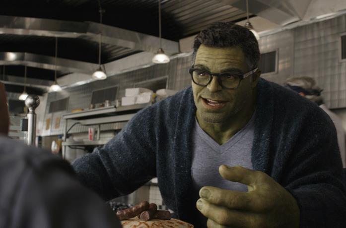 Un'immagine di Smart Hulk in Avengers: Endgame