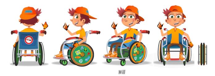 Will, la nuova serie animata sulla disabilità Will sulla sedia a rotelle