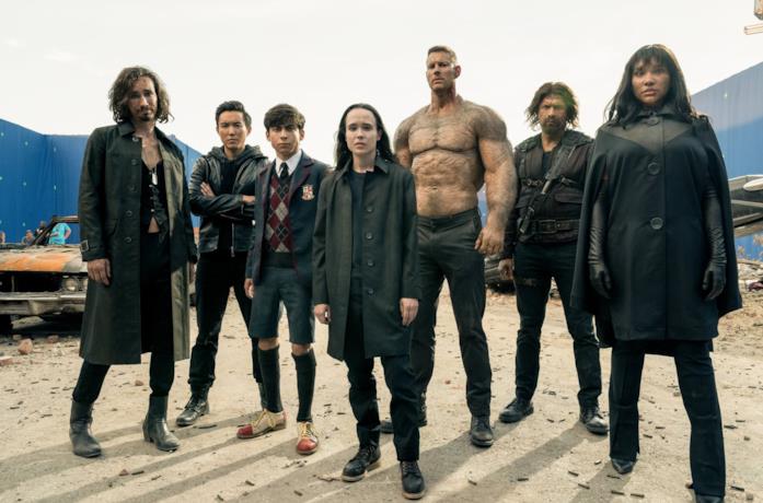 I membri della Umbrella Academy nella seconda stagione