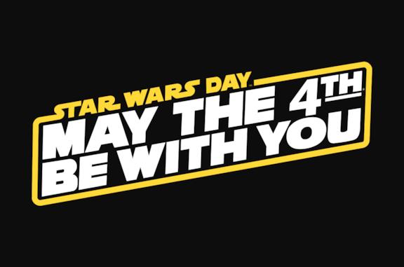 Il logo dello Star Wars Day su sfondo nero