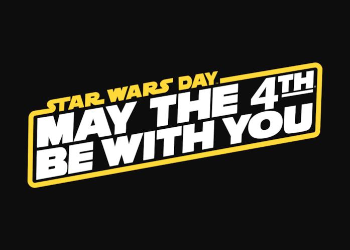 Il logo dello Star Wars Day su sfondo nero