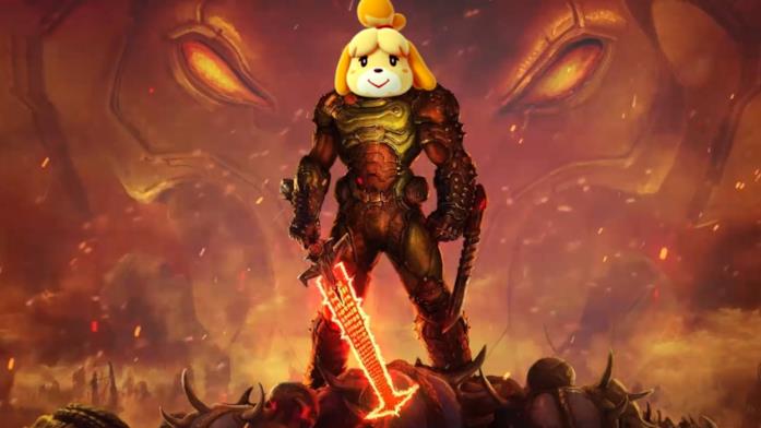 Doom e Animal Crossing meme