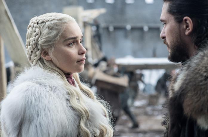 Daenerys e Jon nel primo episodio de Il Trono di Spade 8