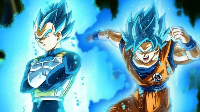 Dragon Ball Super Goku e Vegeta Super Saiyan Blue