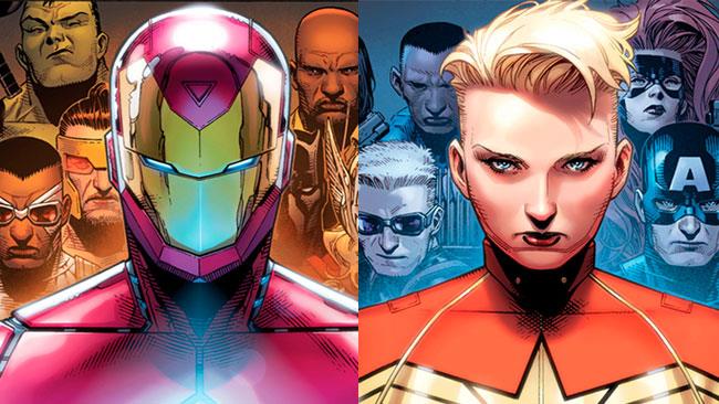 Iron Man e Capitan Marvel a confronto in Civil War II