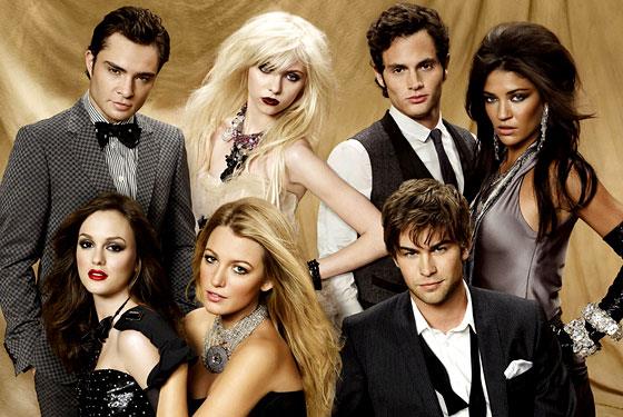 Un'immagine promozionale del cast di Gossip Girl