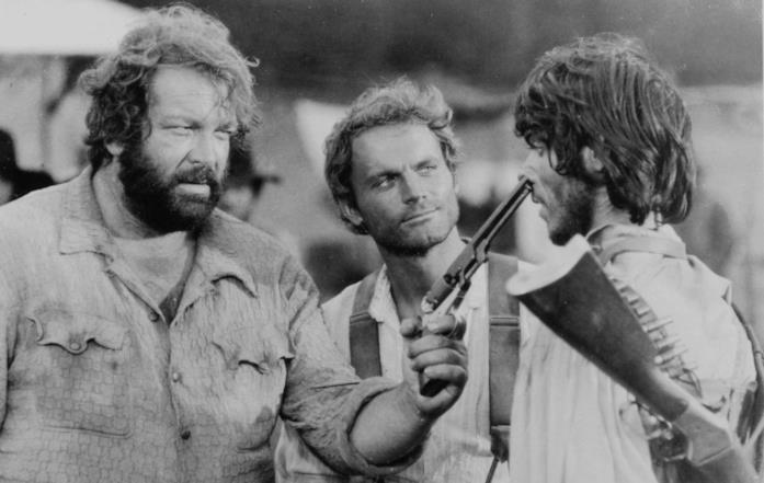 Lo chiamavano Trinità, parodia western leggendaria Bud Spencer e Terence Hill icone western da ridere