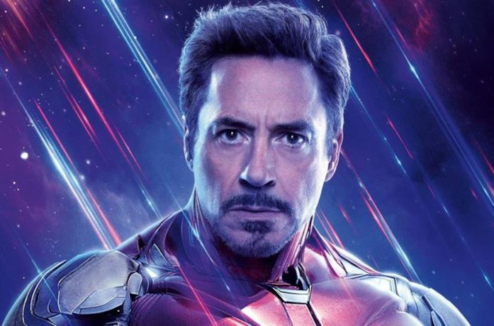 Un primo piano di Tony Stark/Iron Man