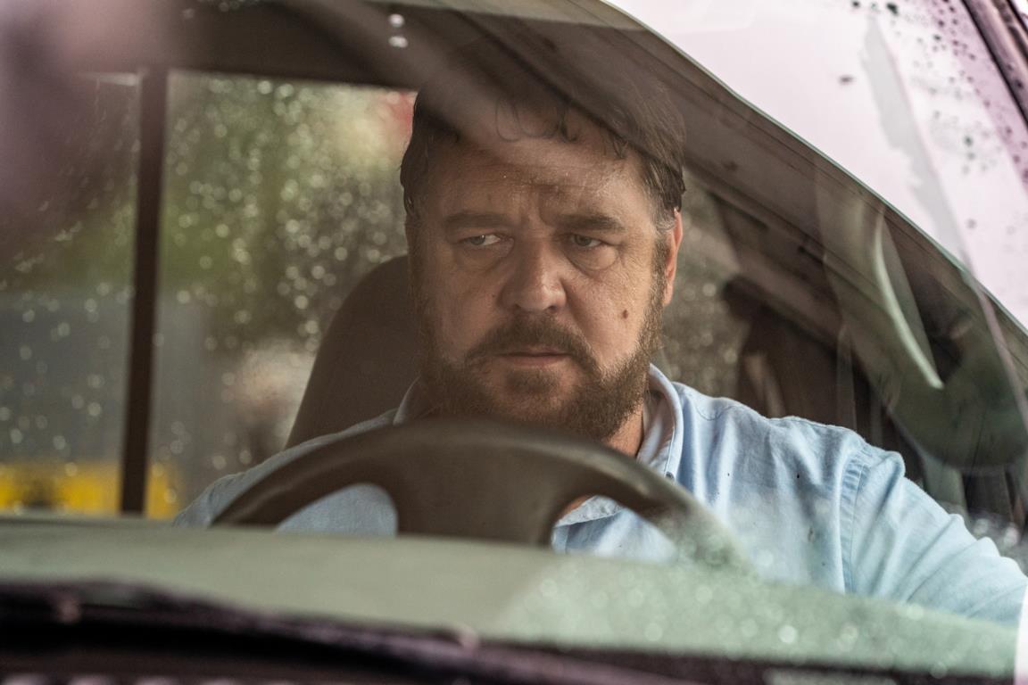 Russell Crowe in una scena di Unhinged