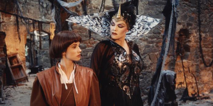 Fantaghirò e la Strega Nera Alessandra Martines e Brigitte Nielsen in Fantaghirò