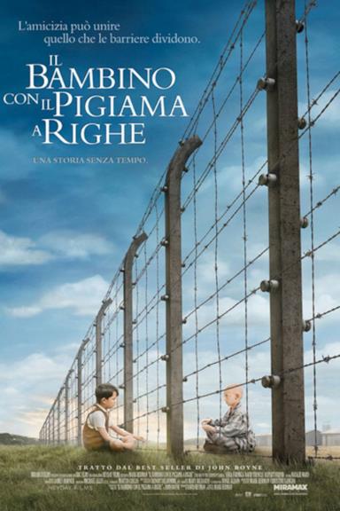 Poster Il bambino con il pigiama a righe