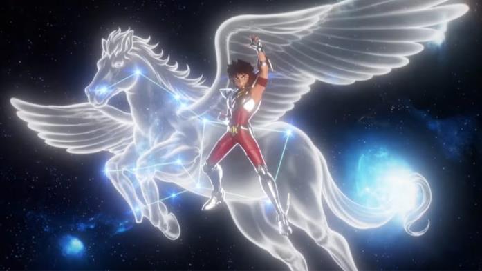 Saint Seiya Netflix con Ivo de Palma Pegasus de I Cavalieri dello Zodiaco Netflix