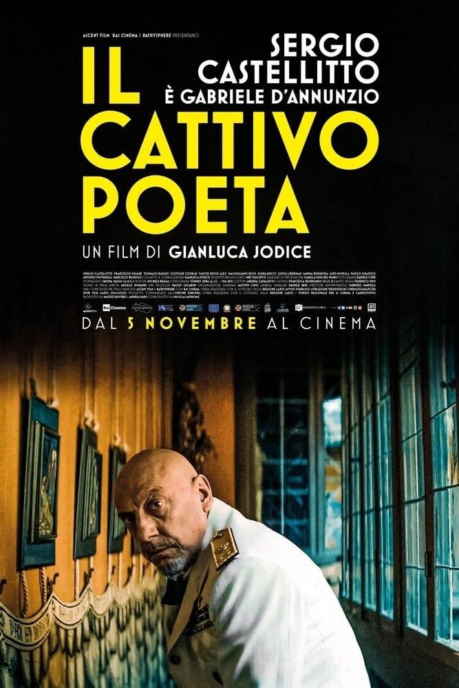 Il poster de Il cattivo poeta Sergio Castellitto, nei panni di Gabriele D’Annunzio