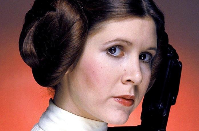 Carrie Fisher è Leia Organa nella saga di Star Wars