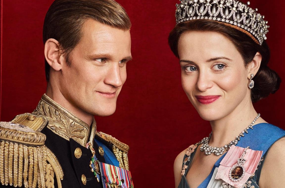 Claire Foy e Matt Smith in the Crown