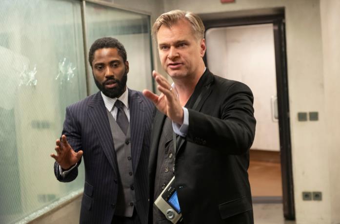 Nolan sul set di Tenet
