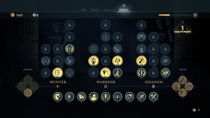Assassin's Creed Odyssey presenta molte meccaniche da GDR Le migliori abilità di Assassin's Creed Odyssey