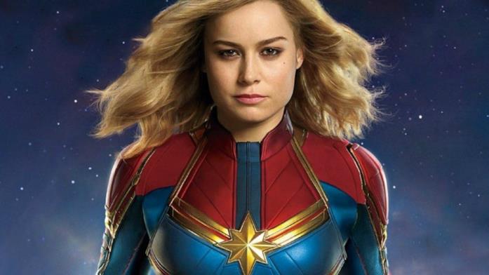 Captain Marvel nel poster del film