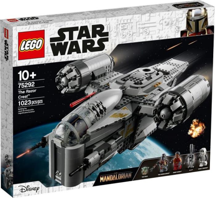 La Razor Crest LEGO prenotabile per lo Star Wars Day Il box del set LEGO che riproduce l'astronave di The Mandalorian