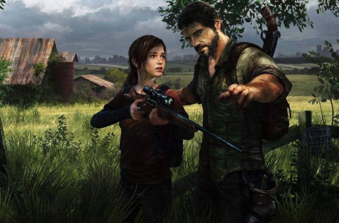 Ellie e Joel in un artwork di The Last of Us