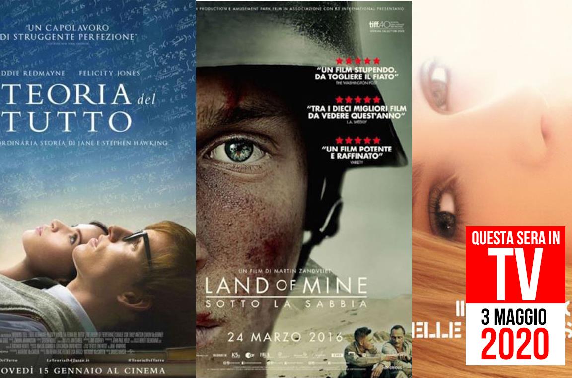 Film stasera in TV: 3 maggio 2020