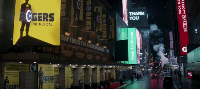 Hawkeye: easter egg dal trailer della serie TV Le luci e le pubblicità luminose di New York