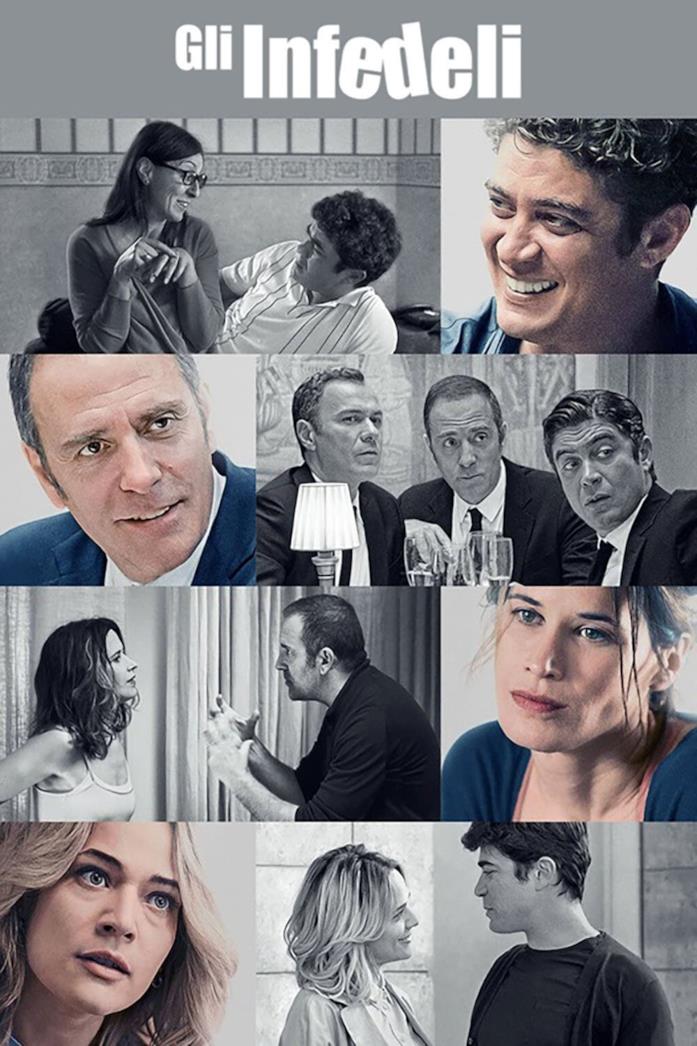 Il poster de Gli Infedeli Il cast de Gli Infedeli