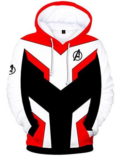 HUASON Avengers Superhero Realm Battle Jacket Felpa con Cappuccio Giacca Cosplay Hoodie(XS)