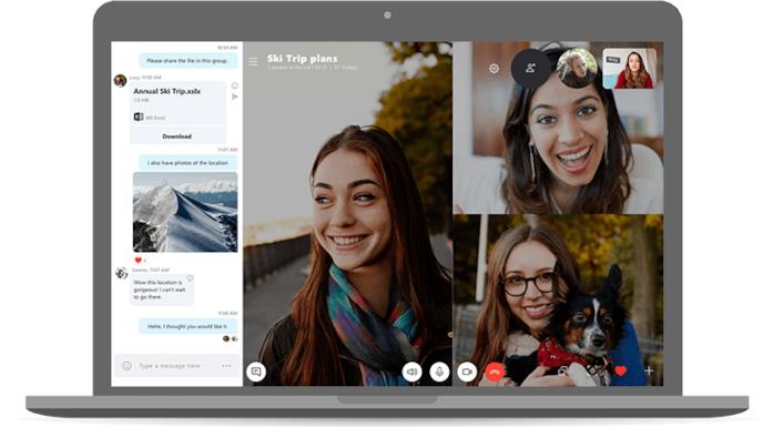 Skype è tra le migliori app in circolazione per le videochiamate Esempio di videochiamata di gruppo su Skype