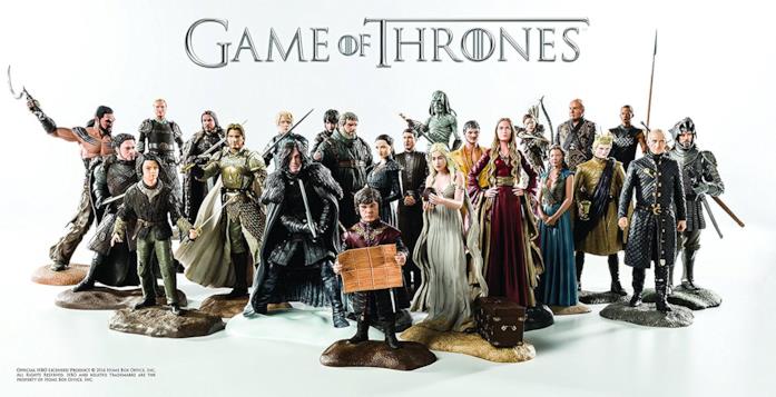 Tutte i personaggi di Game of Thrones Immagine di tutte le Action figure fatte per GOT