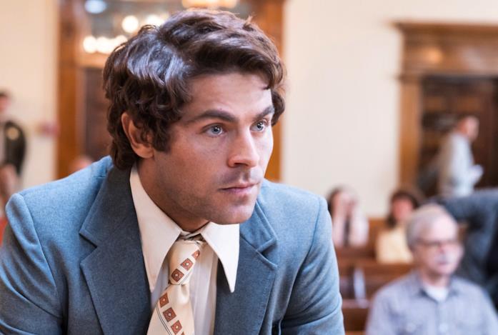 Zec Efron interpreta Ted Bundy in Ted Bundy - Fascino criminale Un fotogramma tratto da Ted Bundy - Fascino criminale