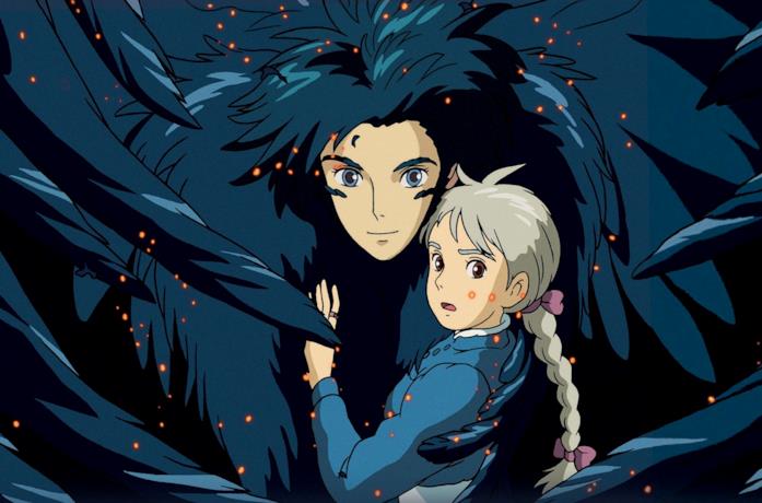 Howl e Sophie in una scena de Il castello errante di Howl