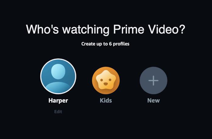La pagina principale di Amazon Prime Video