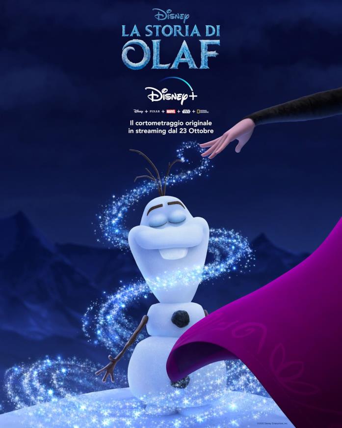 Olaf sarà protagonista del corto a lui dedicato, La storia di Olaf Il poster ufficiale de La storia di Olaf
