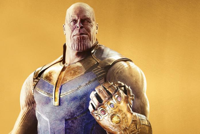 Thanos con il Guanto dell'Infinito