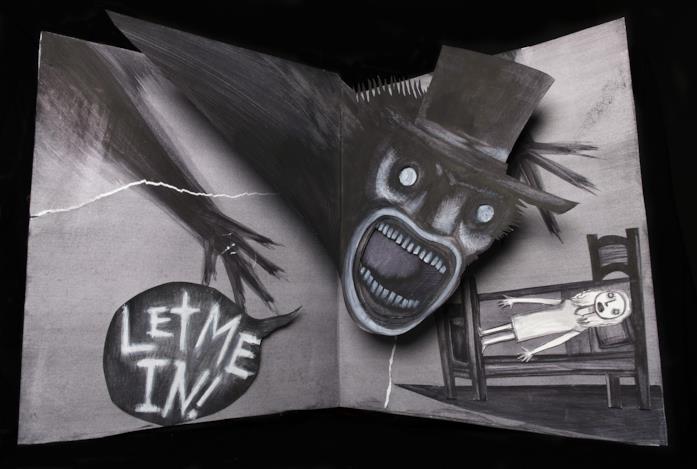 Babadook, di Jennifer Kent (2014) Una pagina del terrificante libro del Babadook
