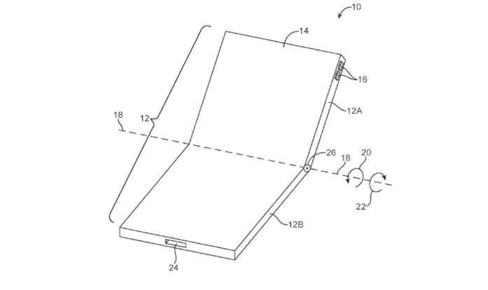 Apple illustra un iPhone pieghevole nel nuovo brevetto L'iPhone pieghevole illustrato in un brevetto di Apple