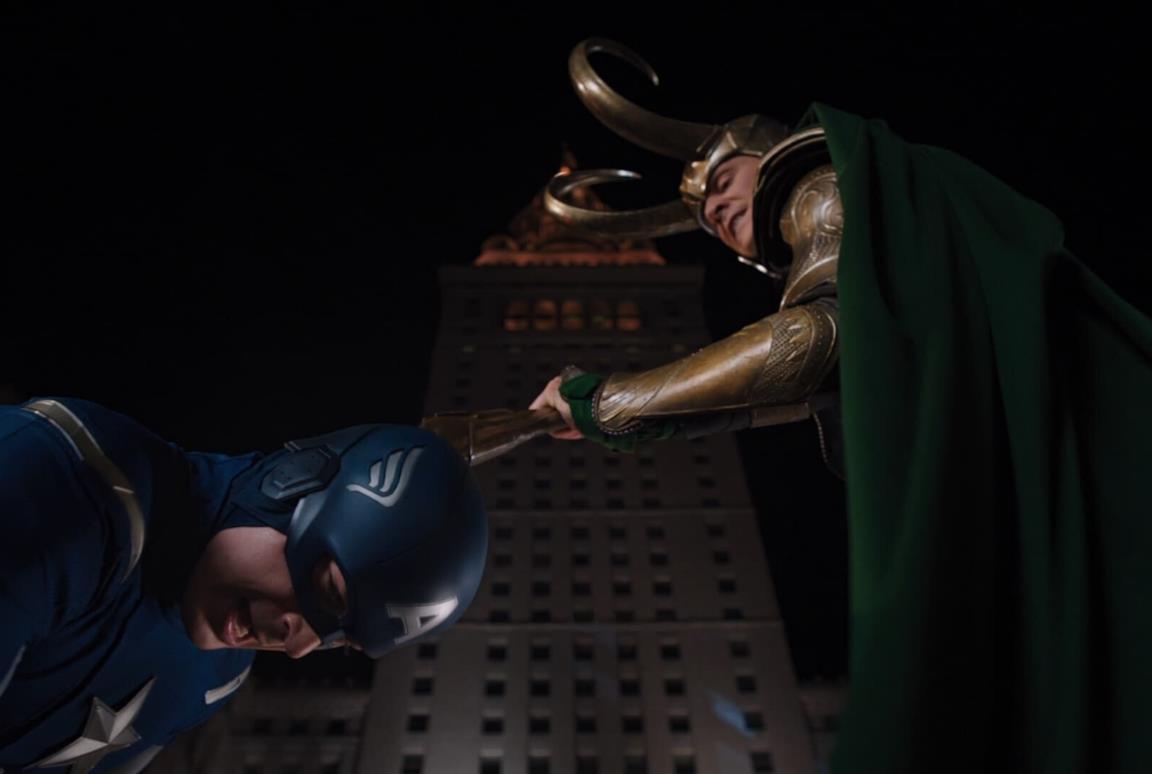 Loki e Cap in The Avengers