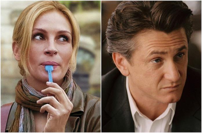 Primi piani di Julia Roberts e Sean Penn