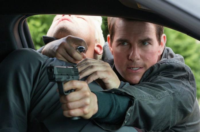 Un'immagine di Tom Cruise in Jack Reacher: Punto di non ritorno