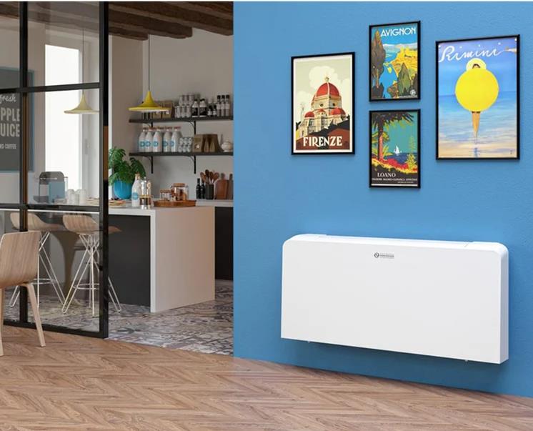 Ventilconvettore radiante per installazione solo verticale 