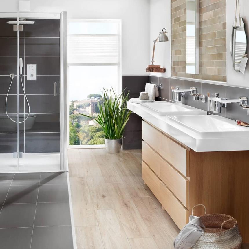 Composizione bagno con lavabo da incasso Kaldewei