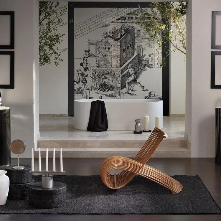 Vasca da bagno freestanding in pietraluce