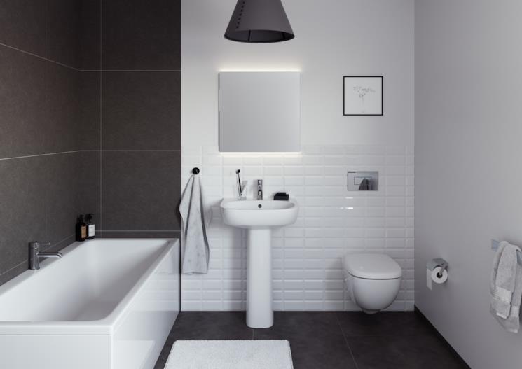 Specchio quadrato con illuminazione di Ideal Standard