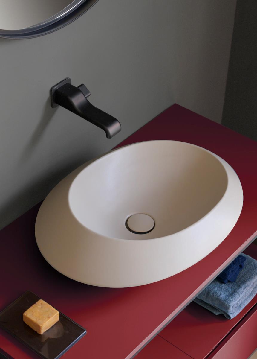 Lavabo bagno bianco Spire Flaminia