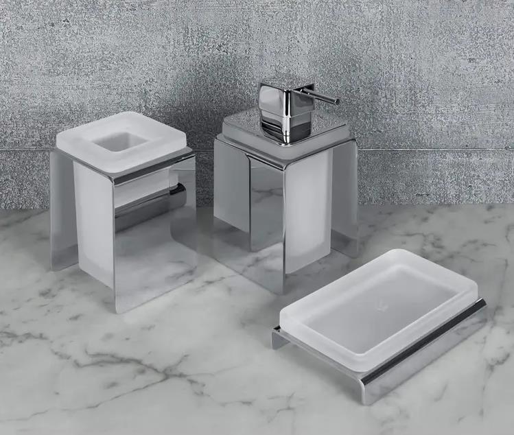 Dispenser sapone liquido e porta bicchiere