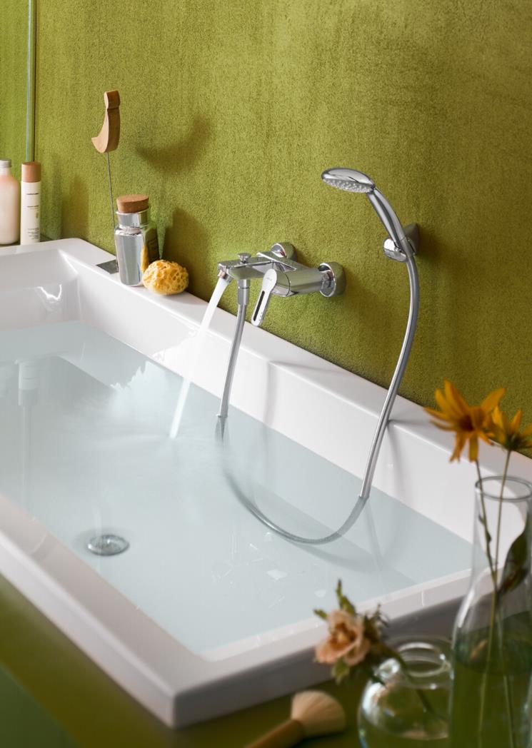 Miscelatore e doccetta per vasca 