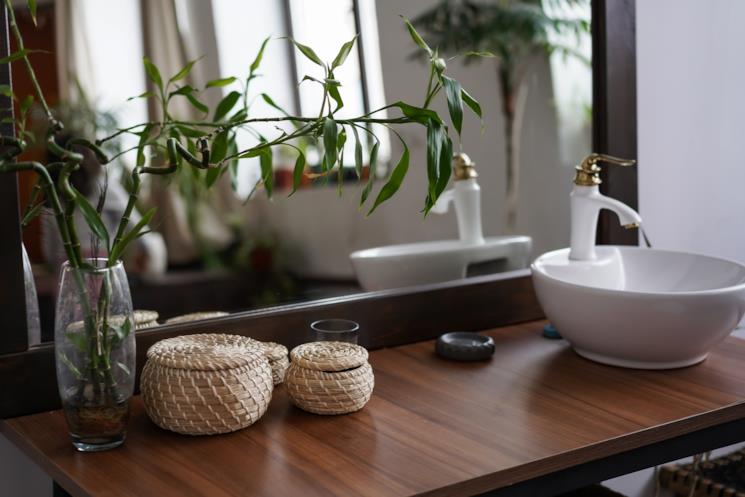 Mobile portalavabo con accessori